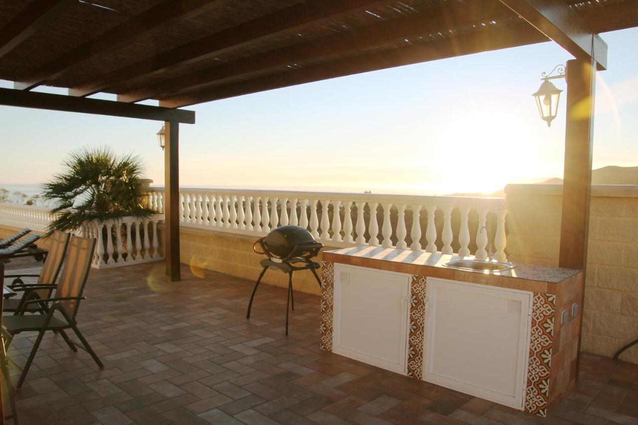 Villa El Palomar Azul With Pool And Sea View Benajarafe Exterior foto